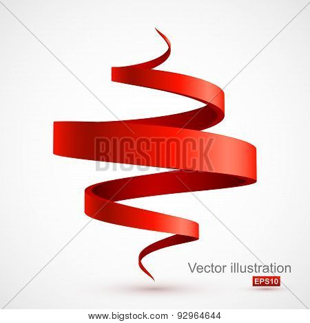 Red spiral 3D