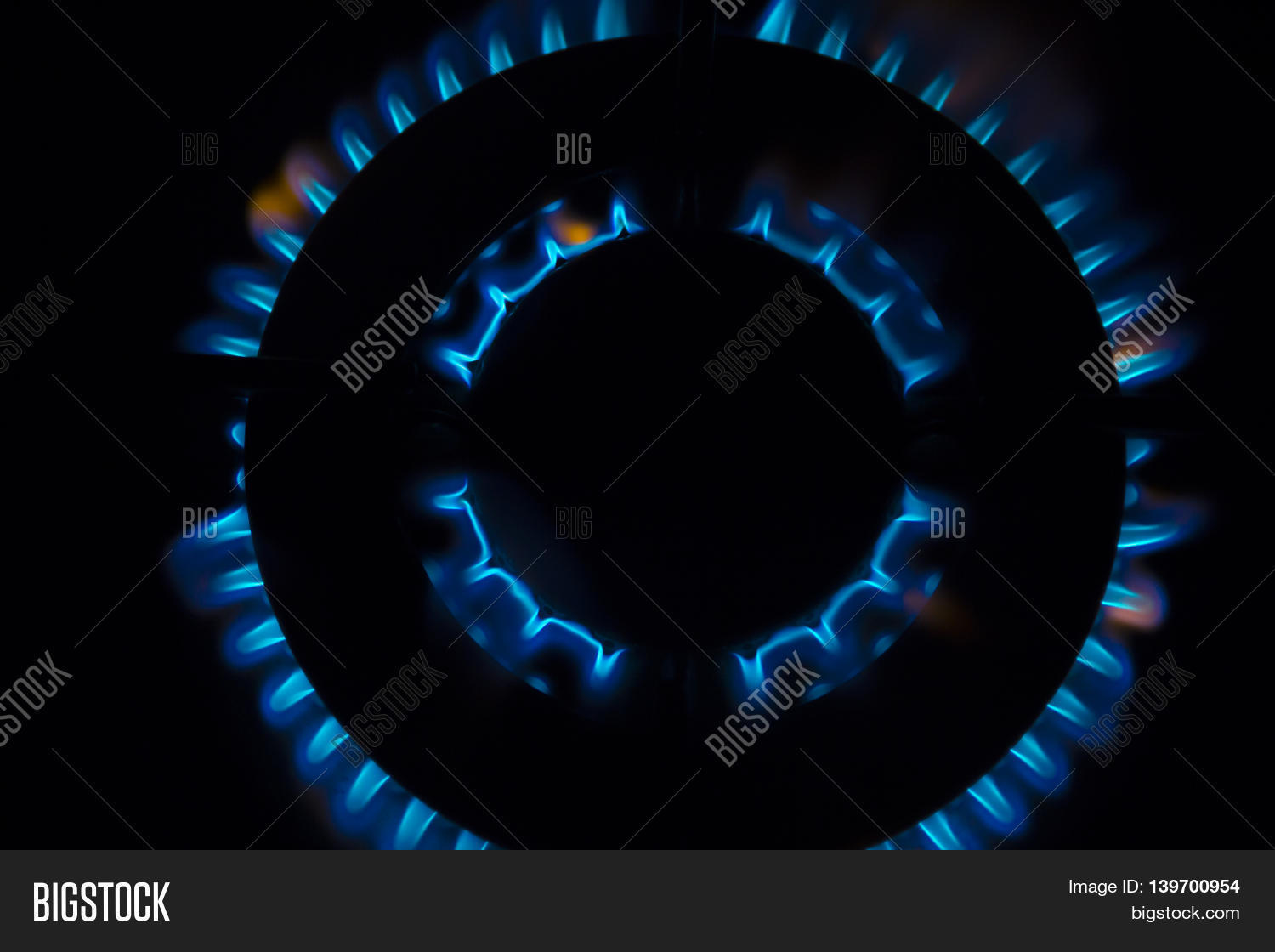 Gas Burner Flames Image & Photo (Free Trial) Bigstock