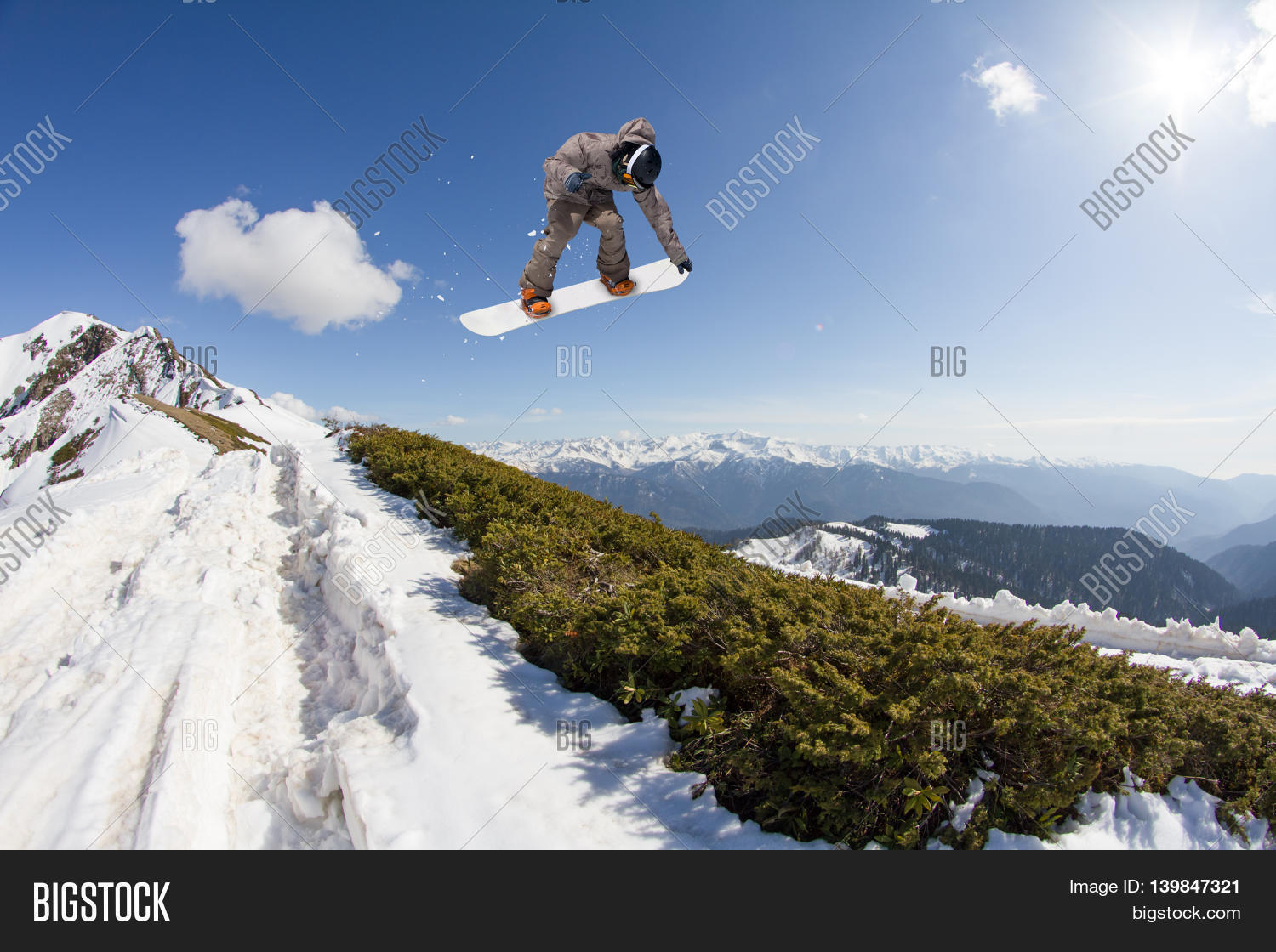 Snowboarder Jumps High Image & Photo (Free Trial) Bigstock