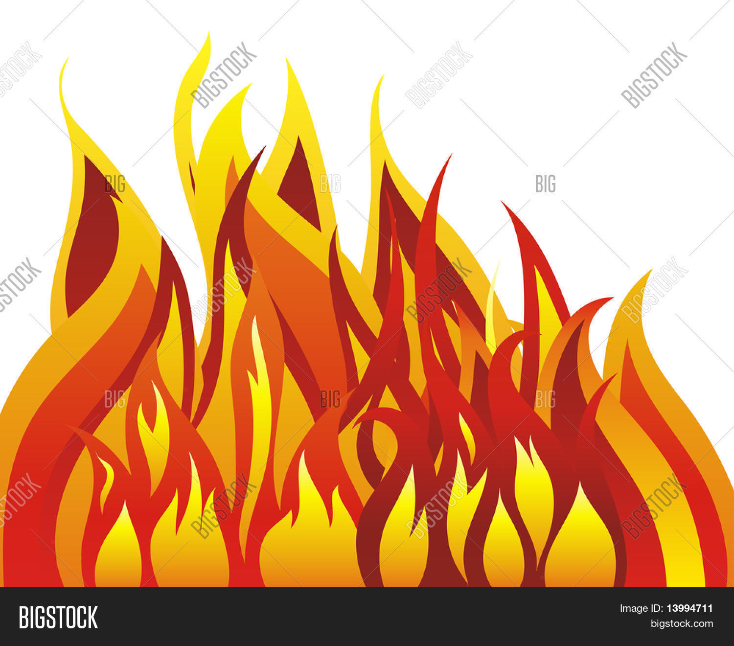 Inferno Fire Vector Vector & Photo (Free Trial) | Bigstock