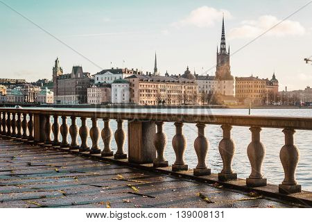 Old Town (gamla Stan) In Stockholm, Sweden