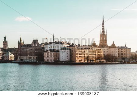 Old Town (gamla Stan) In Stockholm, Sweden