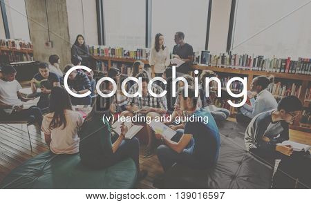 Coaching Educating Instructor Management Concept