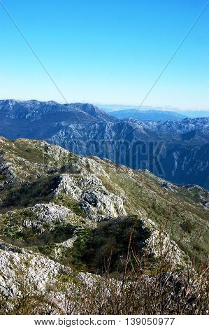 Highlands in Montenegro in the late autumn
