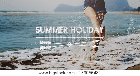Summer Vacation Holiday Beach Sunny Concept