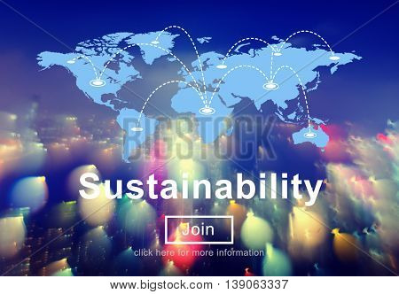 Sustainability Awareness Ecology Economy Viable Concept
