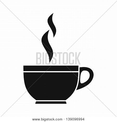 Glass cup of tea icon in simple style isolated vector illustration