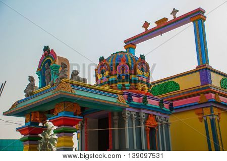 The Indian Temple. Bago In Myanmar. Burma.