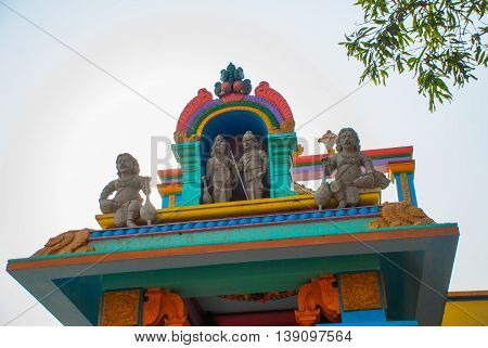 The Indian Temple. Bago In Myanmar. Burma.