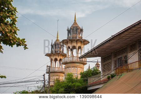 Muslim Mosque. Bago In Myanmar. Burma.