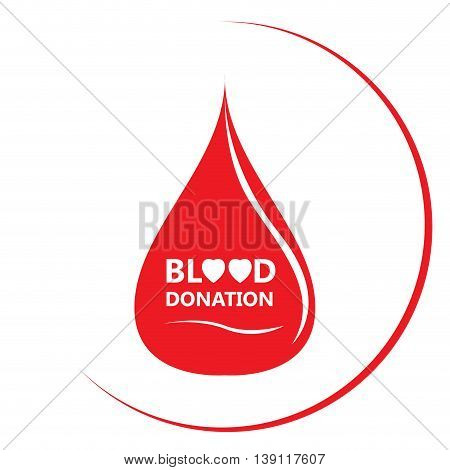 Blood Donation, Vector Illustration
