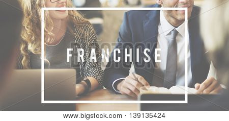Franchise Franchisor Franchising Business idea Concept