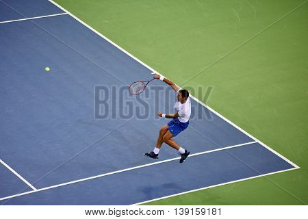 Tennis Player In Action