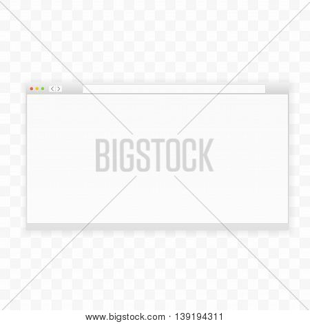 Opened 16X9 Browser Window Template. Ready For Your Content