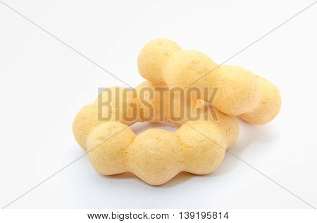 A donut two Piece design arrangement isolated