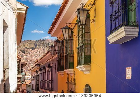 Jaen Street Lights At Lapaz, Bolivia