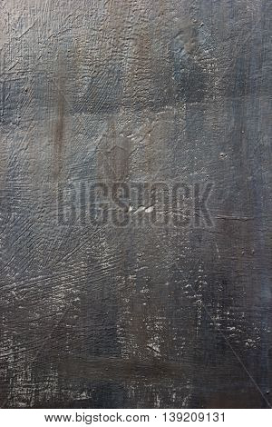 Black color metal plate background close up