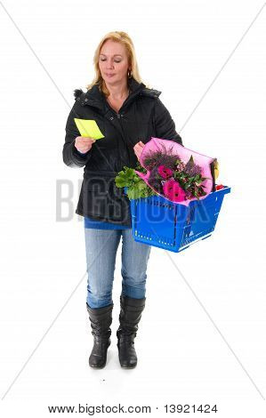 Shopping kvinde i supermarkedet