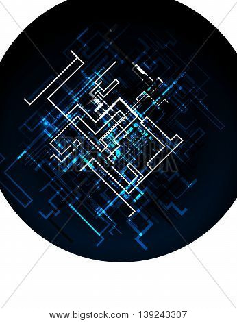 Abstract Lines On A Light Background.