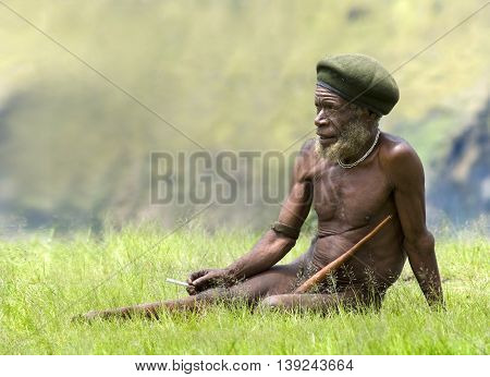 Traditional Papua Man
