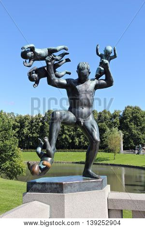 Man Kicking Babies