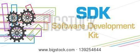 SDK - Software Development Kit concept image with symbol.