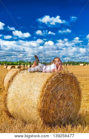 Stacks Of Straw - Bales Of Hay, Rolled Into Stacks