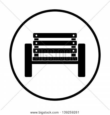 Tennis Player Bench Icon