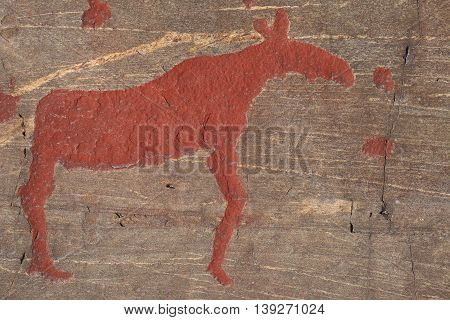 Ancient Rock Paintings In Naesaaker Ins Sweden