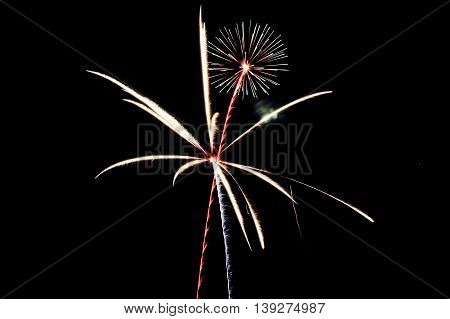 Fireworks display on the 4th of July 2015