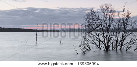 Lake Wivenhoe in Queensland during the day. Apart of Wivenhoe Dam.