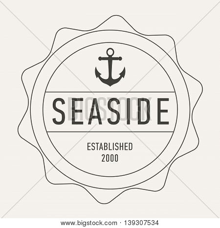 Retro Vintage Insignia or Logotype. Vector illustration.
