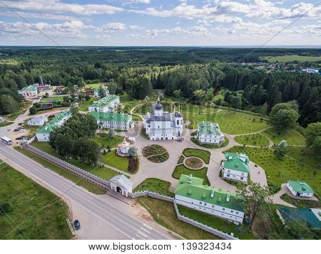 spaso elizarovskiy traditional monastery in Pskov Russia