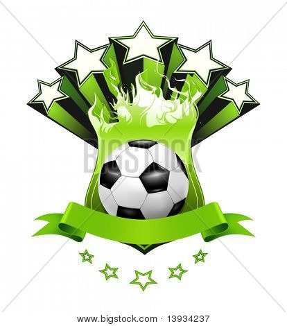 Emblème du football, vector