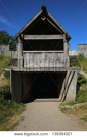 Gate Of The Castle In Trelleborg, Sweden