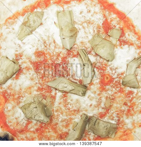 Artichoke Pizza Vintage Desaturated