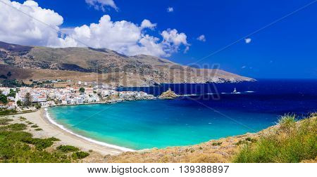impressive landscapes and beautiful beaches of Greece - Andros island
