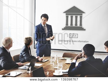 Authority Government Pillar Graphic Concept