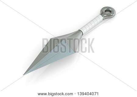 Kunai 3D rendering isolated on white background