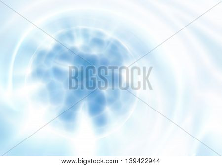 Abstract blue techno background of nanotechnology. Template design