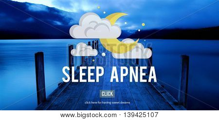 Sleep Apnea Snorer Insomnia Breathing Concept