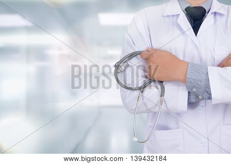 Doctor Working With Abstract