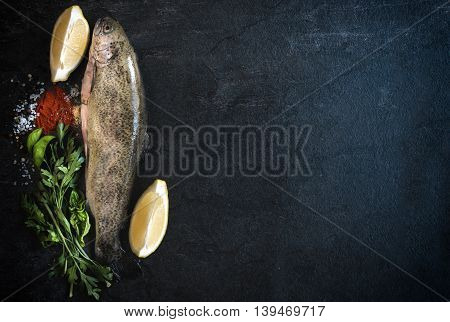 Raw Fish And Spices
