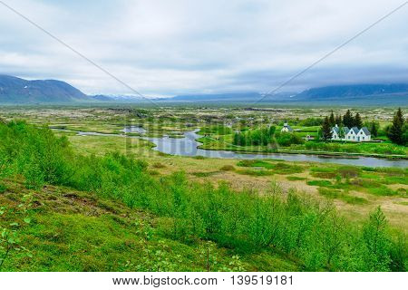 Rift Valley In Thingvellir