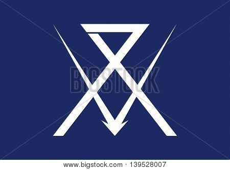 Japan Shizuoka prefecture Numazu city flag illustration