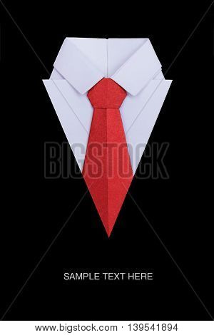 Origami Shirt With Tie