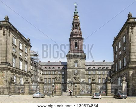 Christiansborg Palace in Copenhagen the capital city of Denmark
