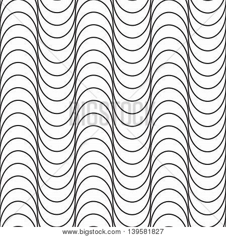 Seamless pattern. Modern abstract texture. Repeating geometric tiles with waves.