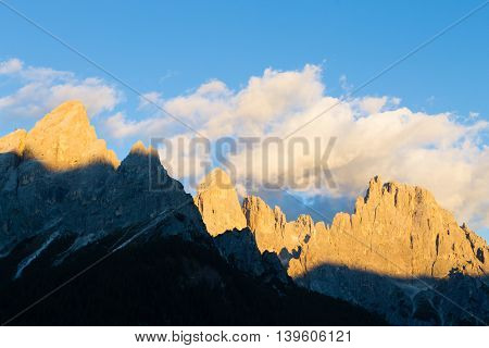 High Mountain At Twilight