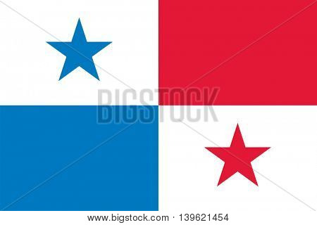 Vector Republic of Panama flag